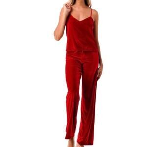 Pajamagram Women’s Red Matching Lounge Wear PJ Set Size L Sleepwear Comfy Casual